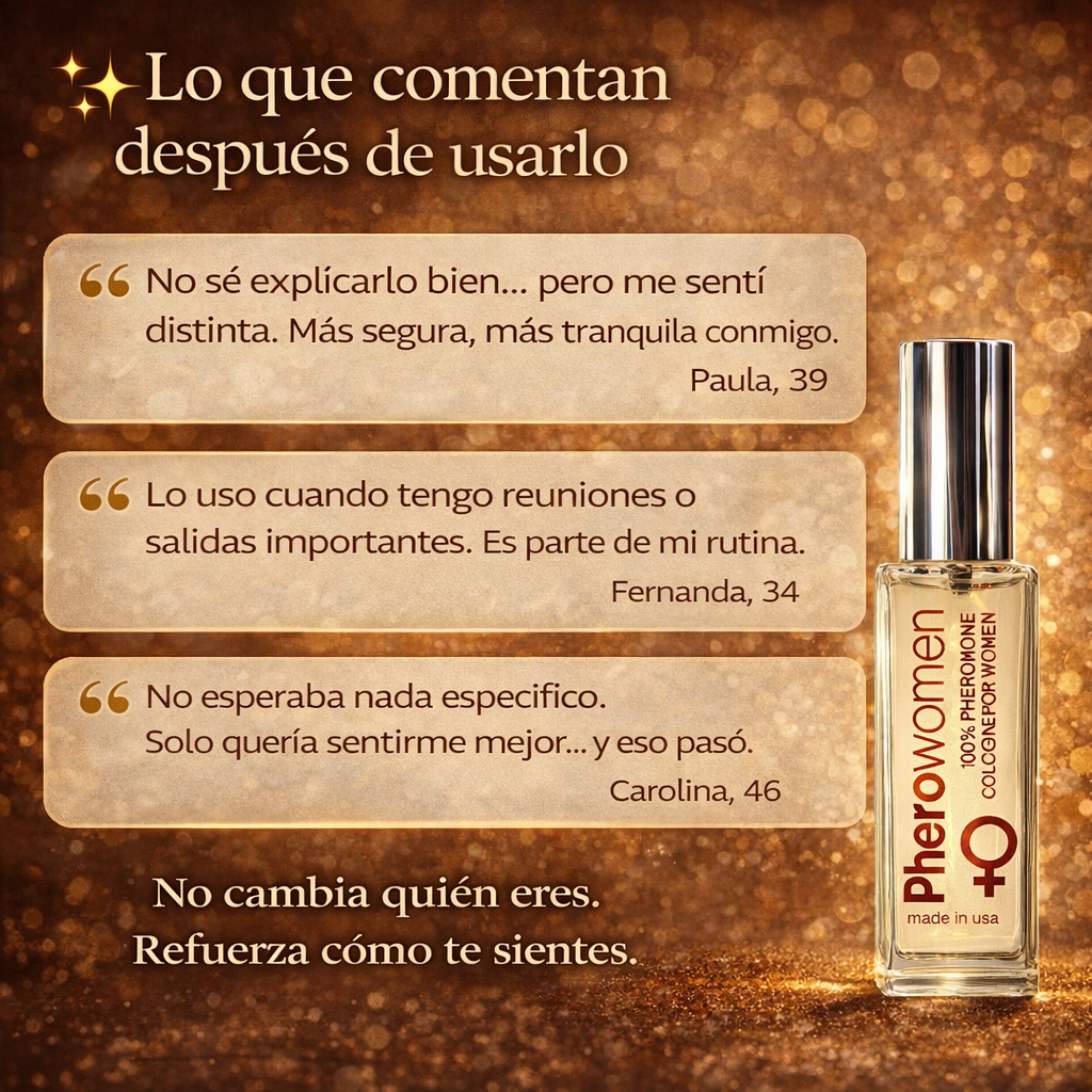 Pherowomen – Atractivo instantáneo sin esfuerzo, directo desde tu esencia natural