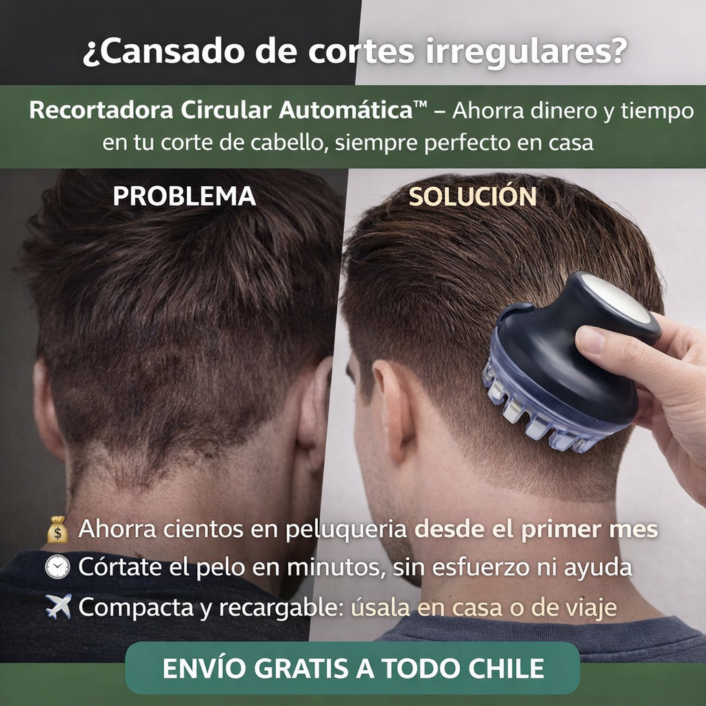 Recortadora Circular Automática™ – Ahorra dinero y tiempo en tu corte de cabello