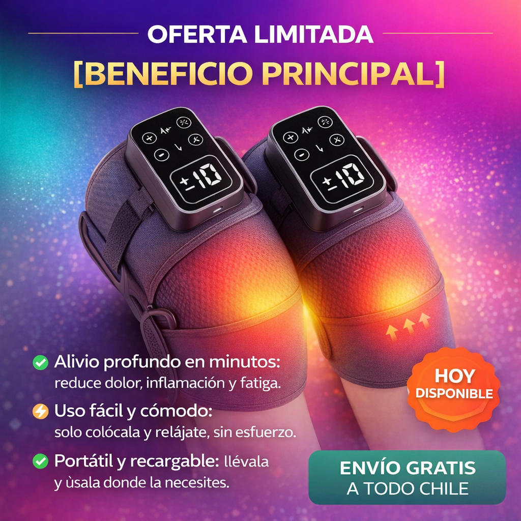 🏆 Rodillera Térmica Inteligente: Alivio Instantáneo Para Tus Rodillas Sin Salir de Casa