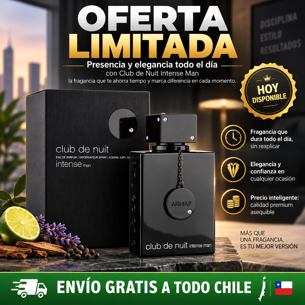 Presencia y elegancia todo el día con Club de Nuit Intense Man