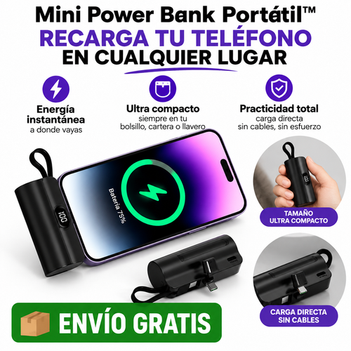 Cargador portátil cápsula tipo llavero