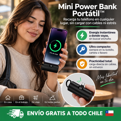 Cargador portátil cápsula tipo llavero