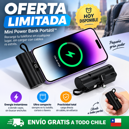 Cargador portátil cápsula tipo llavero
