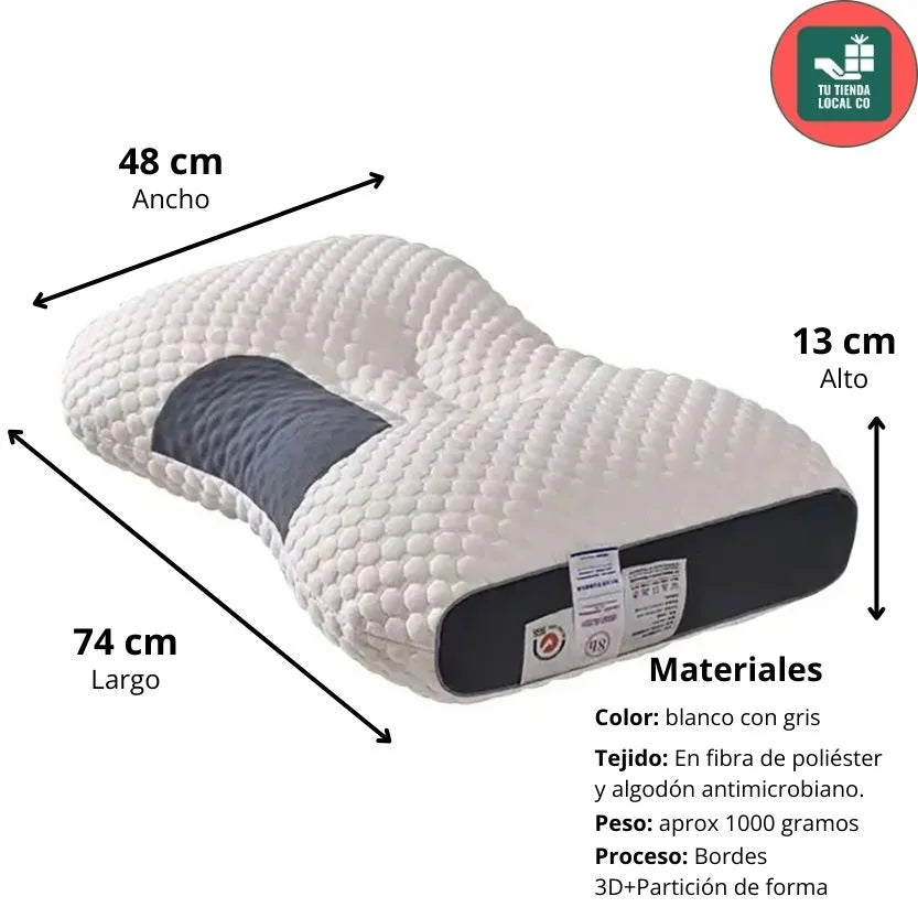 NeckRelief™ – Dormí bien, despertá sin dolor (+2 almohadas)
