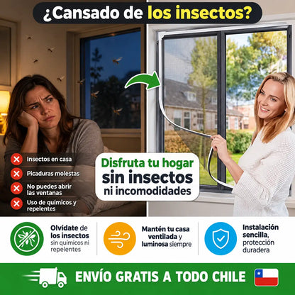 🏠 Mosquitero para Ventana 150 × 180 cm | Disfruta tu hogar sin insectos ni incomodidades