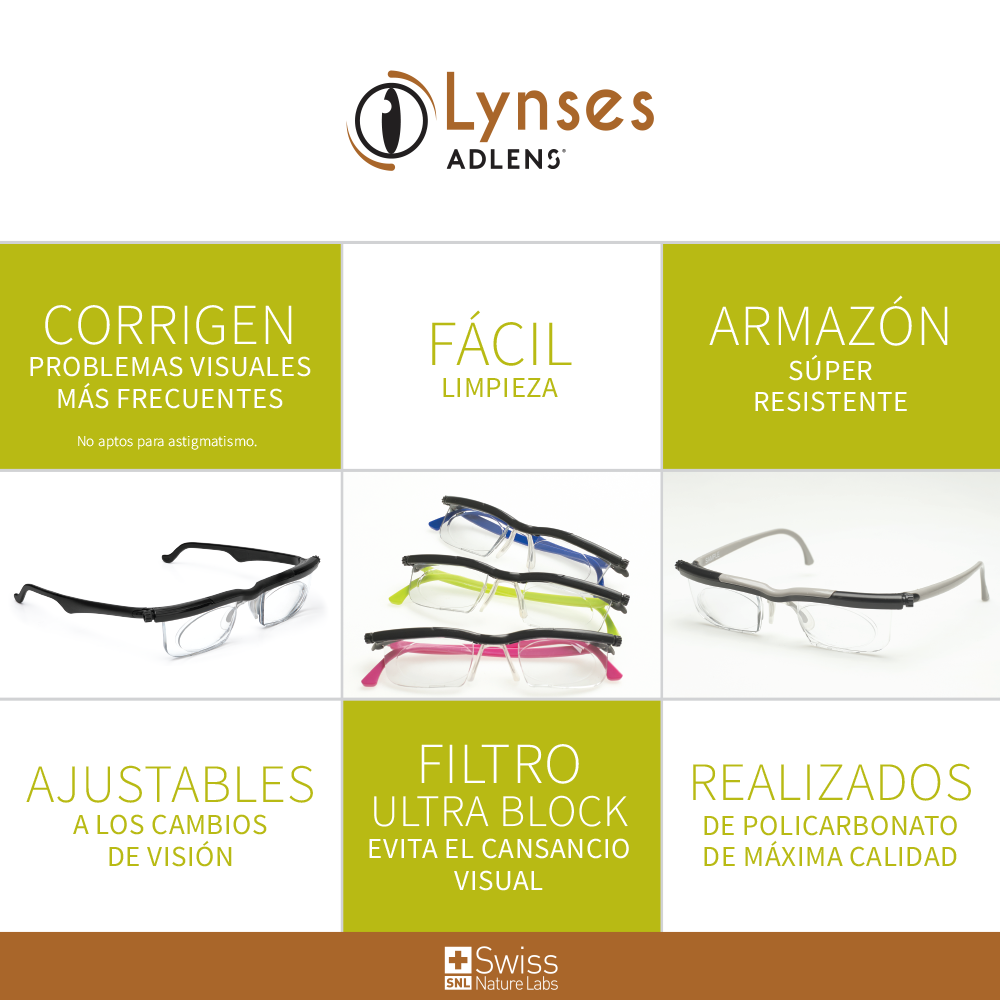 LYNSES Autograduables – Un solo par para ver de cerca, lejos y a media distancia