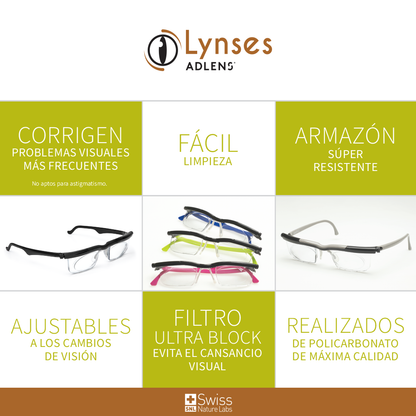LYNSES Autograduables – Un solo par para ver de cerca, lejos y a media distancia