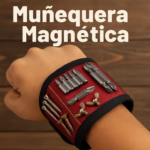 Muñequera Magnética™ – No más herramientas perdidas mientras trabajás (30% OFF)