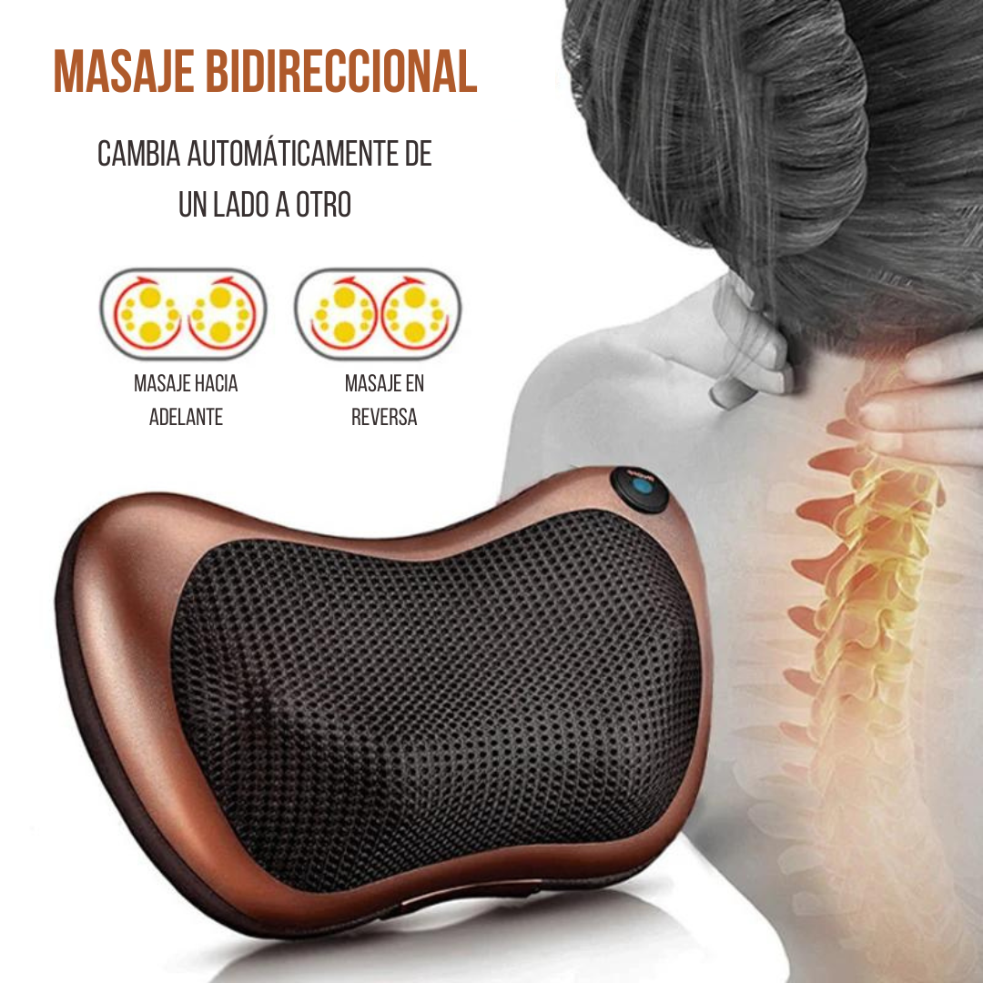 💆‍♀️ Almohada Masajeadora (30% OFF) 💆‍♂️