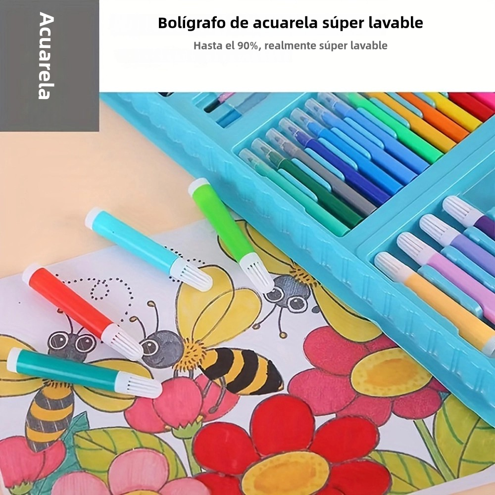 🎨 Maletín de Arte 208 piezas (30% OFF) 🖍️