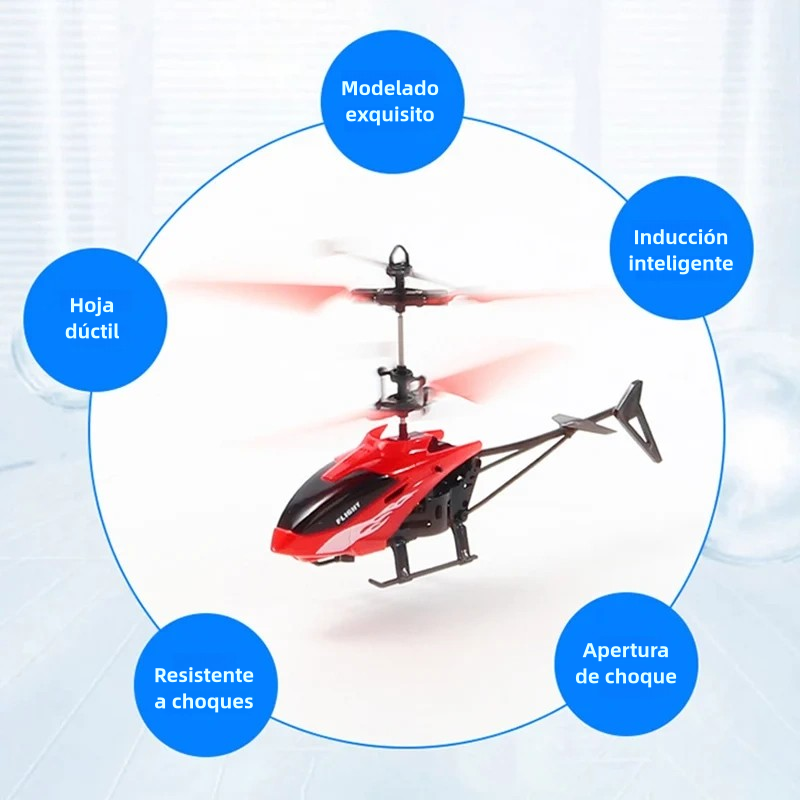 Drone Mini Helicóptero Con Sensor Volado