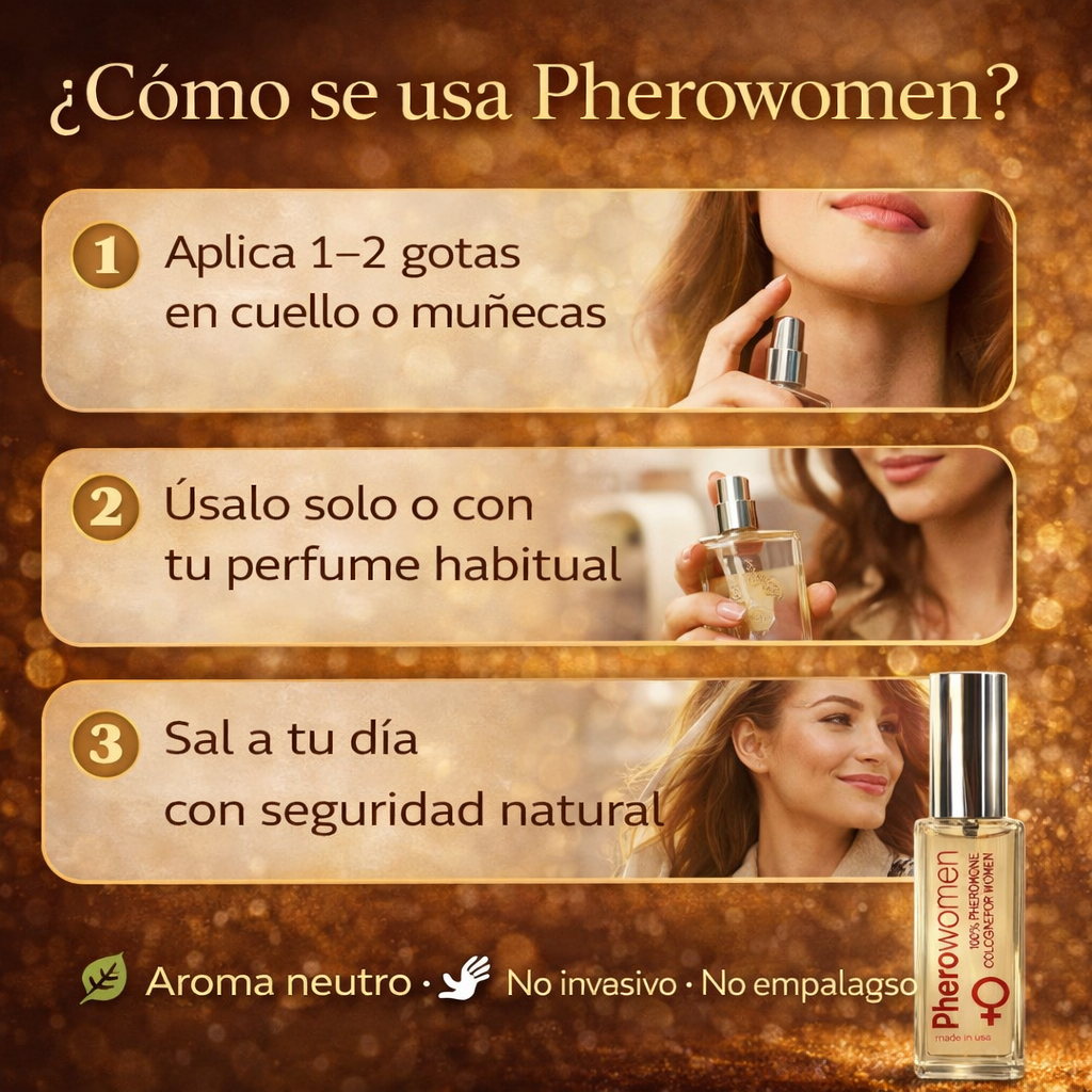 Pherowomen – Atractivo instantáneo sin esfuerzo, directo desde tu esencia natural