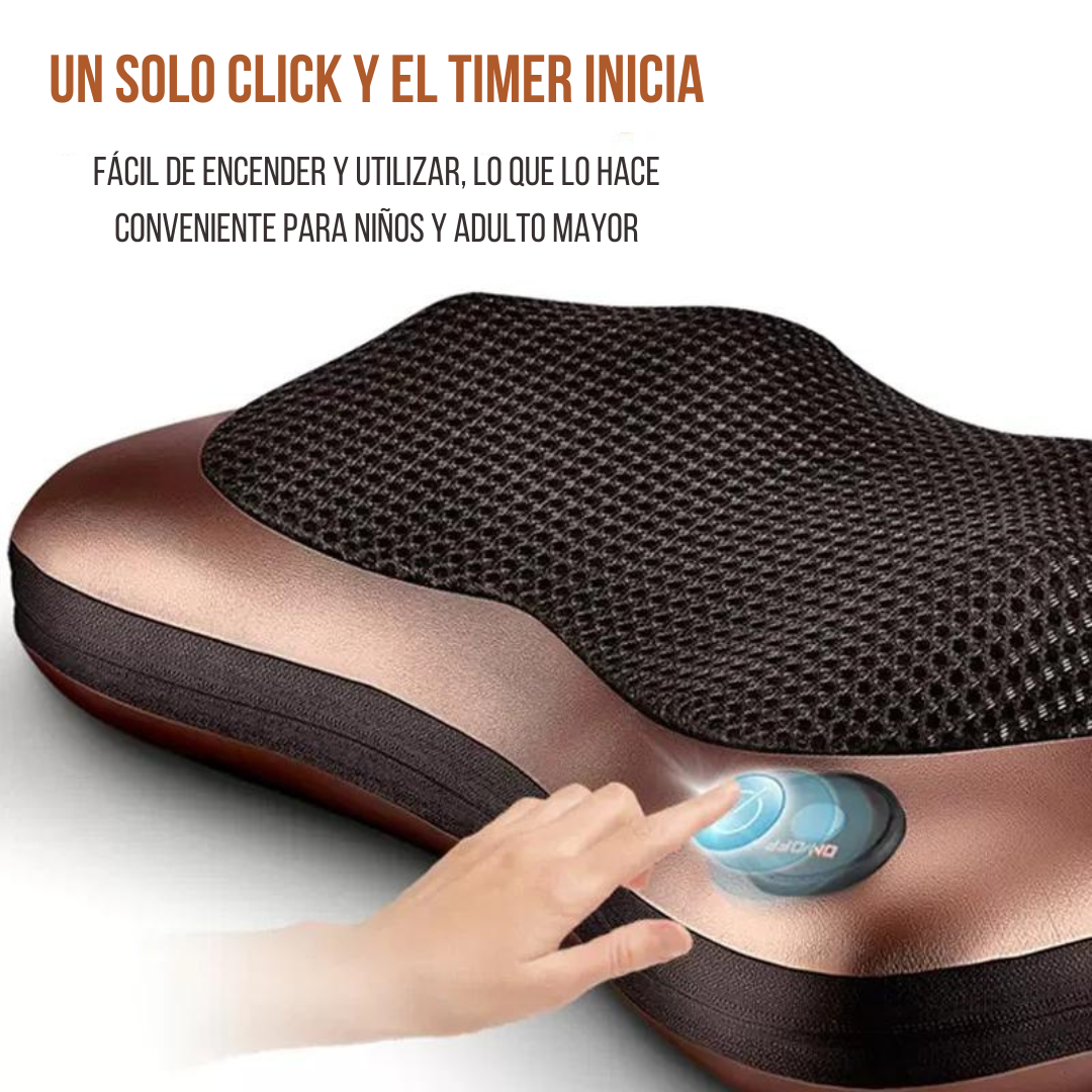 💆‍♀️ Almohada Masajeadora (30% OFF) 💆‍♂️