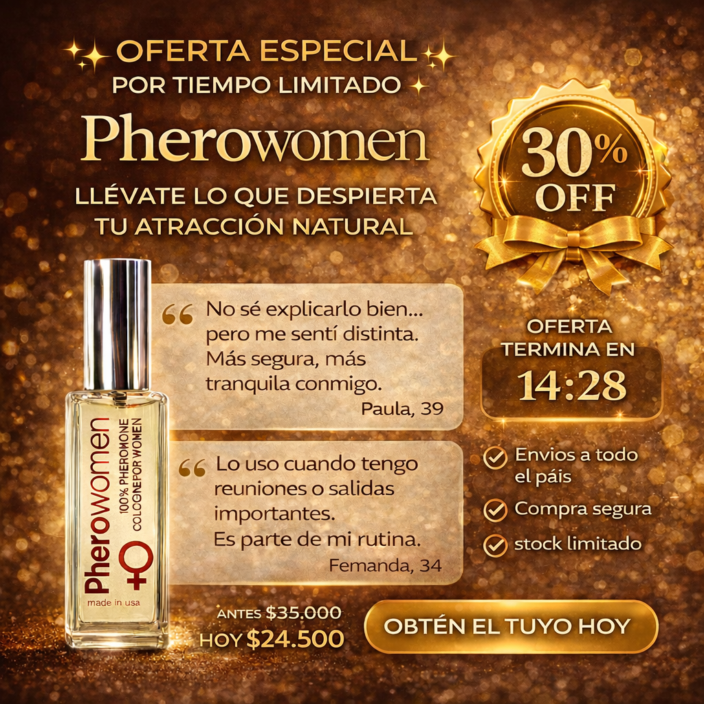 Pherowomen – Atractivo instantáneo sin esfuerzo, directo desde tu esencia natural