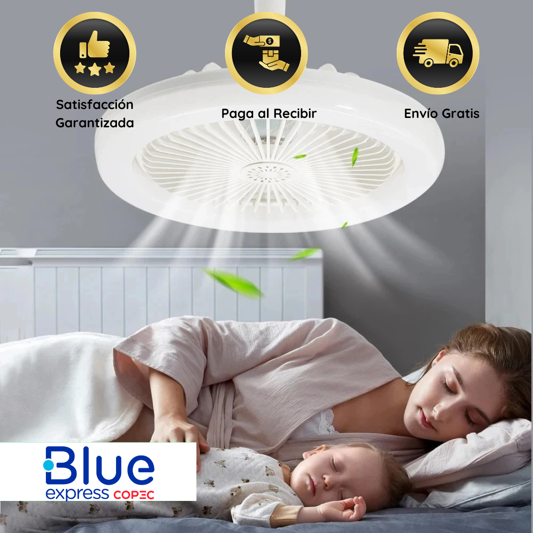 🌬 Lámpara Led Ventilador Inteligente (30% OFF) 🧊