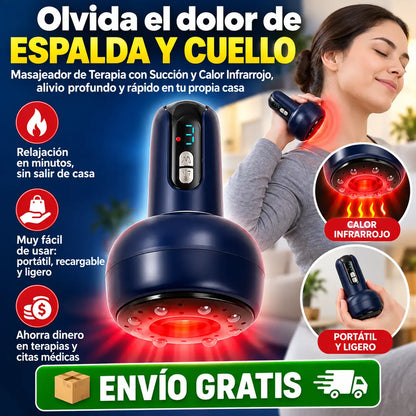 Masajeador con Succión y Calor Infrarrojo | Un momento de relajación en casa
