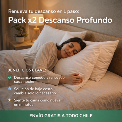 RENUEVA TU DESCANSO EN 1 PASO: PACK X2 DESCANSO PROFUNDO