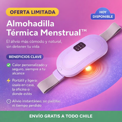 Almohadilla Térmica Menstrual™  - El alivio más cómodo y natural, sin detener tu vida