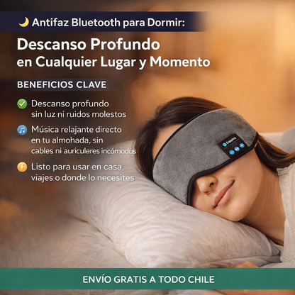 Antifaz Bluetooth para Dormir: Descanso Profundo en Cualquier Lugar