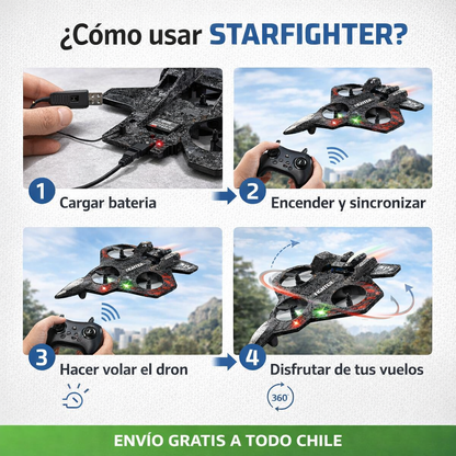 Dron Avión de Combate + Control Remoto GRATIS