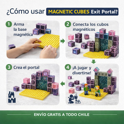 Bloques Magnéticos Minecraft 86 Piezas