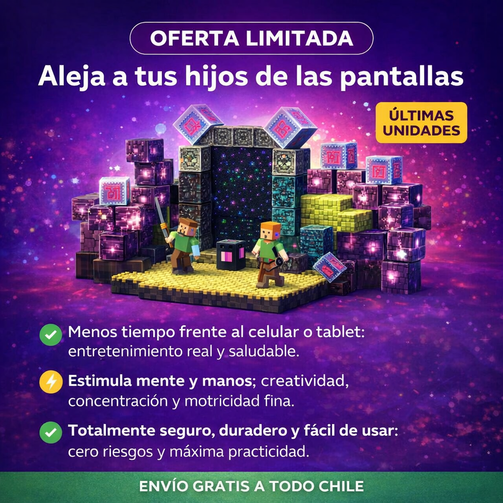 Bloques Magnéticos Minecraft 86 Piezas