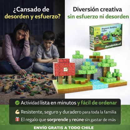 Bloques Magnéticos Minecraft® – Diversión creativa  sin pantallas