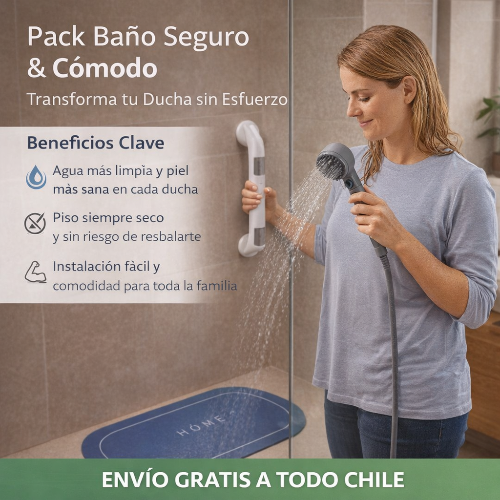 🚿 Pack Baño Seguro & Cómodo: Transforma tu Baño