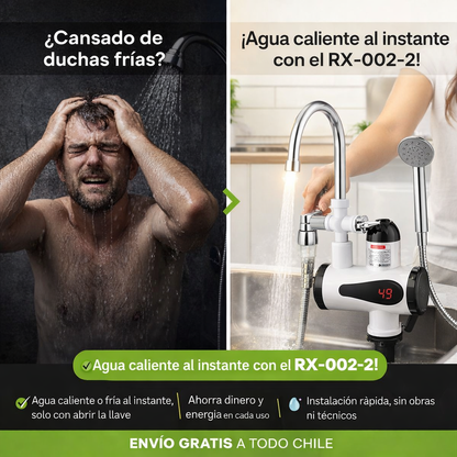 Calentador de Agua Eléctrico Instantáneo – Agua caliente al instante cuando más la necesitas