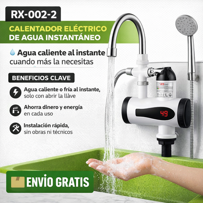 Calentador de Agua Eléctrico Instantáneo – Agua caliente al instante cuando más la necesitas