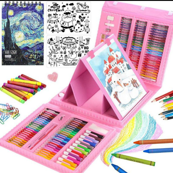 Set de Arte de 150 Piezas + 58 Piezas GRATIS!  – El regalo perfecto para esta navidad