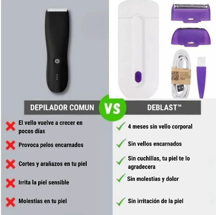 Depiladora con Sensor Láser + Depiladora Facial Ultrafina de REGALO