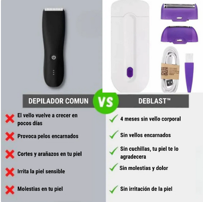 Depiladora con Sensor Láser + Depiladora Facial Ultrafina de REGALO