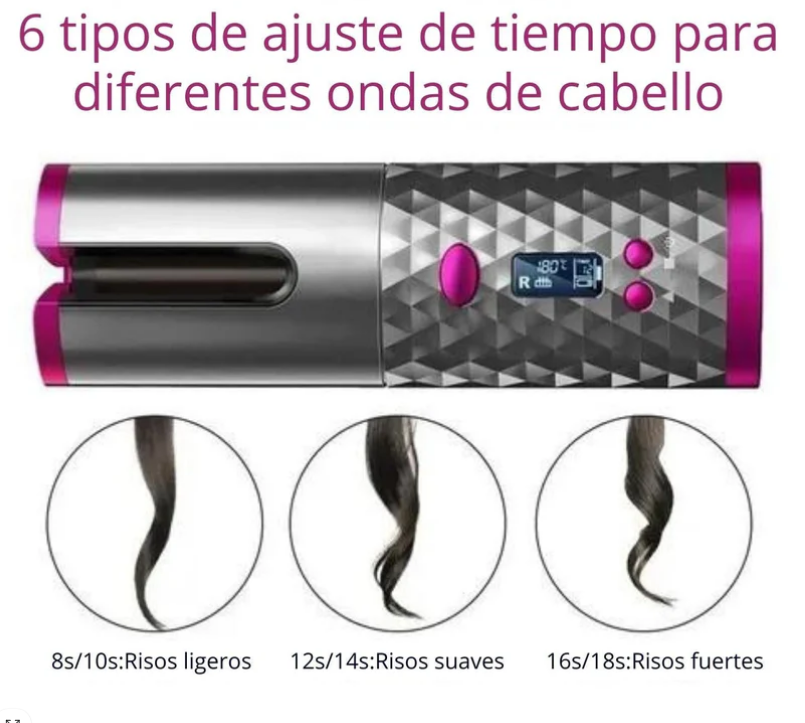 ONDULADORA BLACK EDITION PREMIUM + Cepillo Alisador Anti Frizz GRATIS
