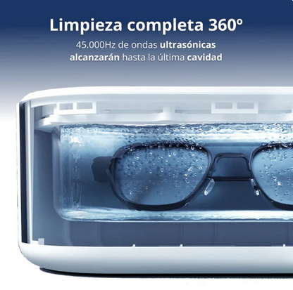 Máquina de Limpieza Ultrasónica - Lentes, joyas y brochas relucientes en segundos — sin frotar ni una sola vez.