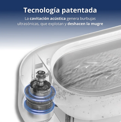 Máquina de Limpieza Ultrasónica - Lentes, joyas y brochas relucientes en segundos — sin frotar ni una sola vez.