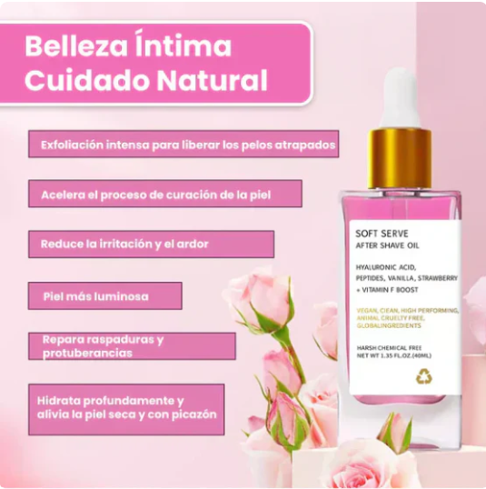 TrullyBeauty™ – Aceite Post Depilatorio + Guía Gratis para piel suave