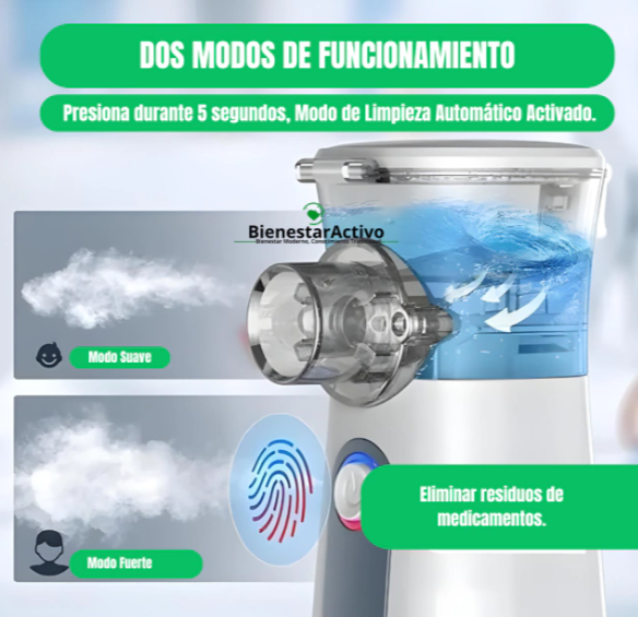 Nebulizador Portátil - Alivio respiratorio sin clínicas ni esperas