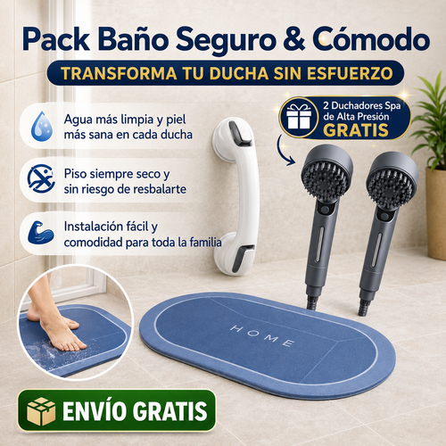 🚿 Pack Baño Seguro & Cómodo: Transforma tu Baño