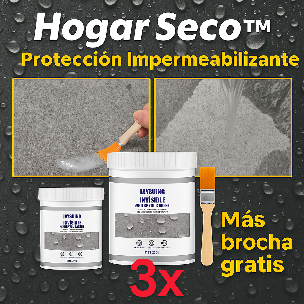 Sellador Impermeable X3 – Olvídate de goteras y humedad con una sola aplicación