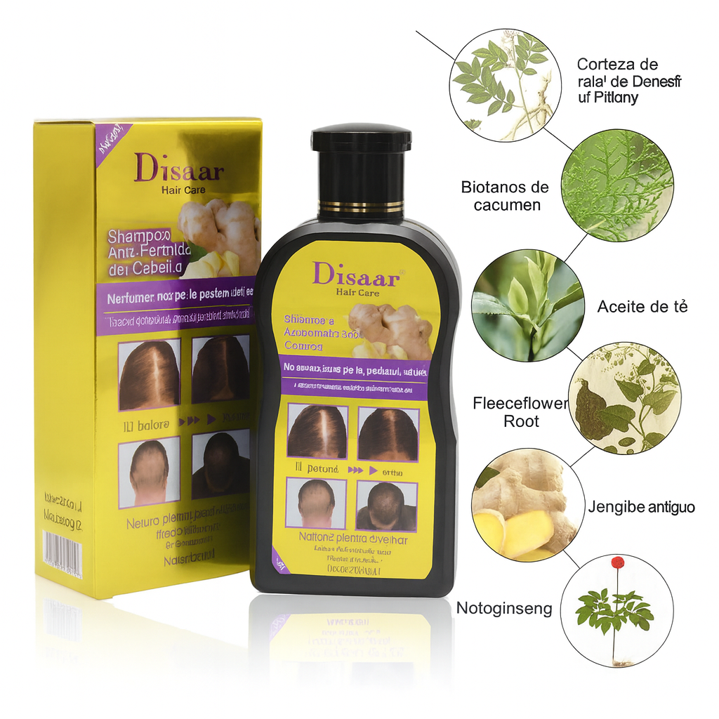 Disaar™ Pack Anticaída 90 Días – Frena la caída y activa el crecimiento natural del cabello