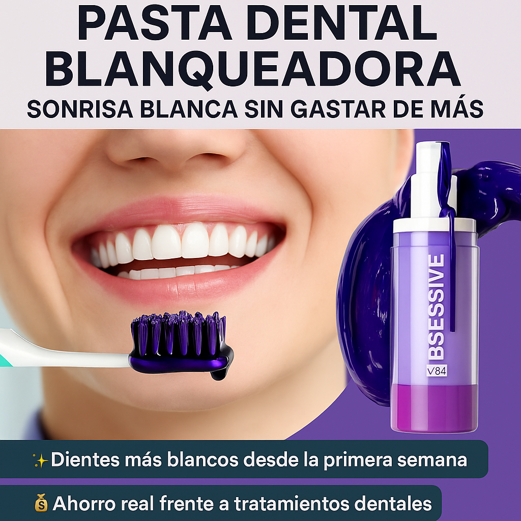 Obsessive™ Pasta Dental Blanqueadora – Sonrisa blanca sin gastar de más