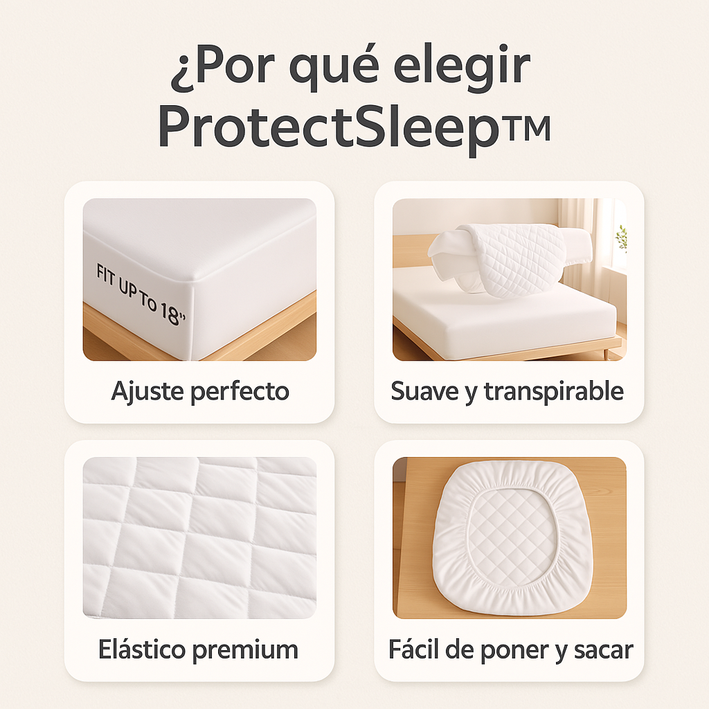 ProtectSleep™ | Cubre colchón impermeable premium