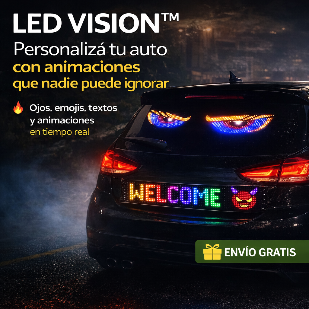 LED VISION™ – Personalizá tu auto con animaciones que nadie puede ignorar