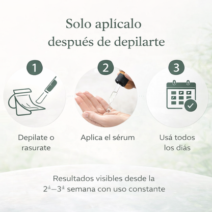 Sérum Cyperus Rotundus™ -  Menos vello, más suavidad: el sérum natural que prolonga cada depilación