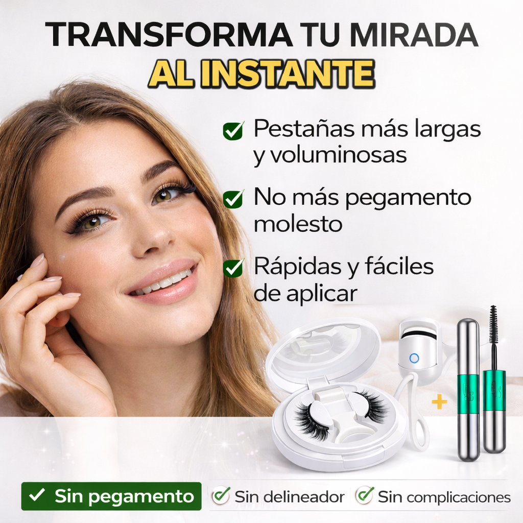 Kit de Pestañas Magnéticas LZ11 – Mirada Impactante en Segundos Sin Pegamento