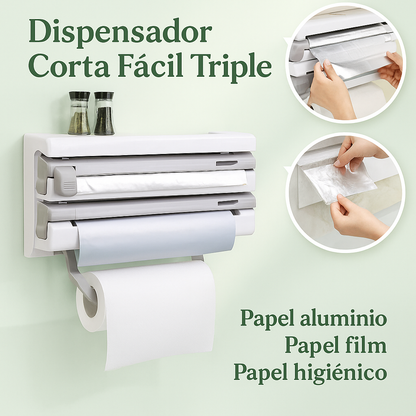 🧻 Dispensador Corta Fácil Triple (30% OFF)