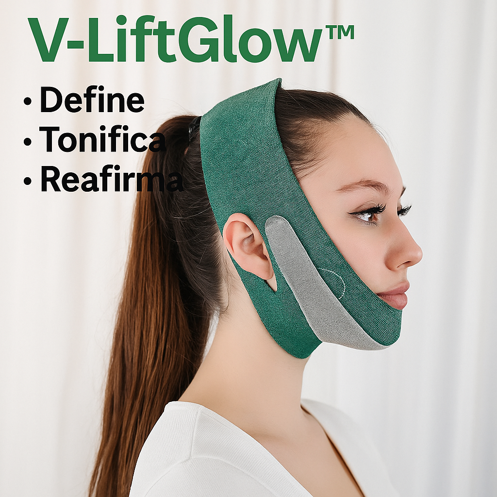 V-liftGlow - Faja Facial saca papada, transforma tu rostro sin cirugías + REGALO GRATIS