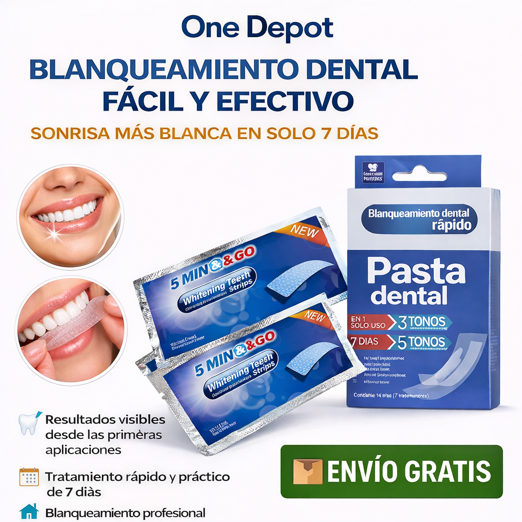 Tiras Blanqueadoras One Depot: Recupera tu sonrisa en solo 7 días