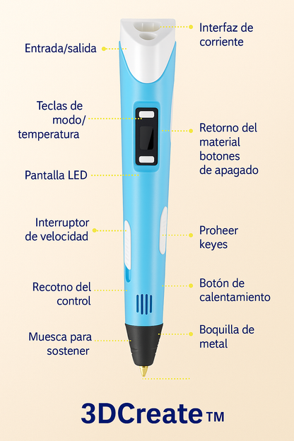 3DCreate™ – El lápiz que convierte tus dibujos en creaciones reales (30% OFF)